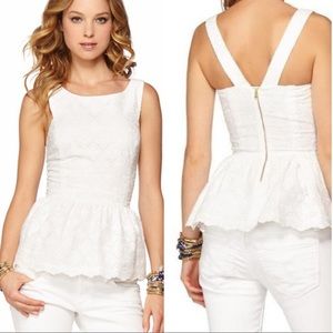 Lily Pulitzer Ashton Ruffled Peplum Top